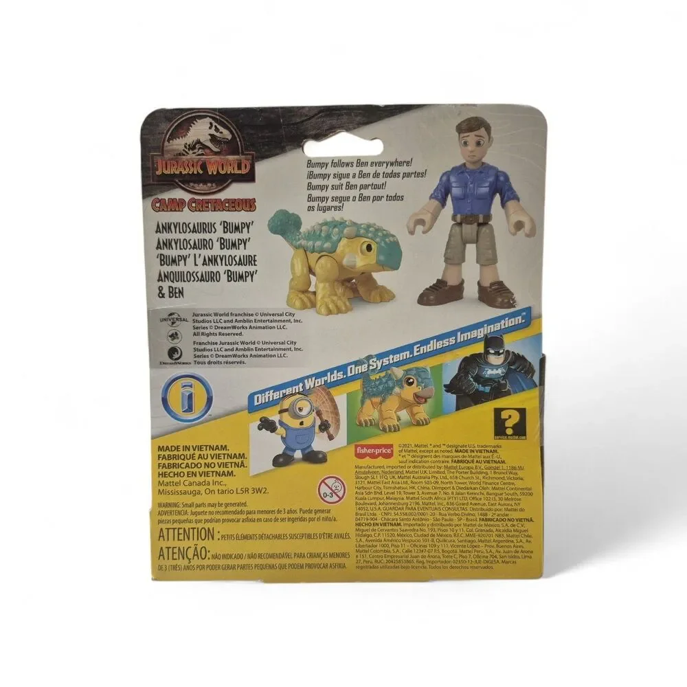 IMAGINEXT Jurassic World Camp Cretaceous Toy Bumpy and Ben toy  NEW
